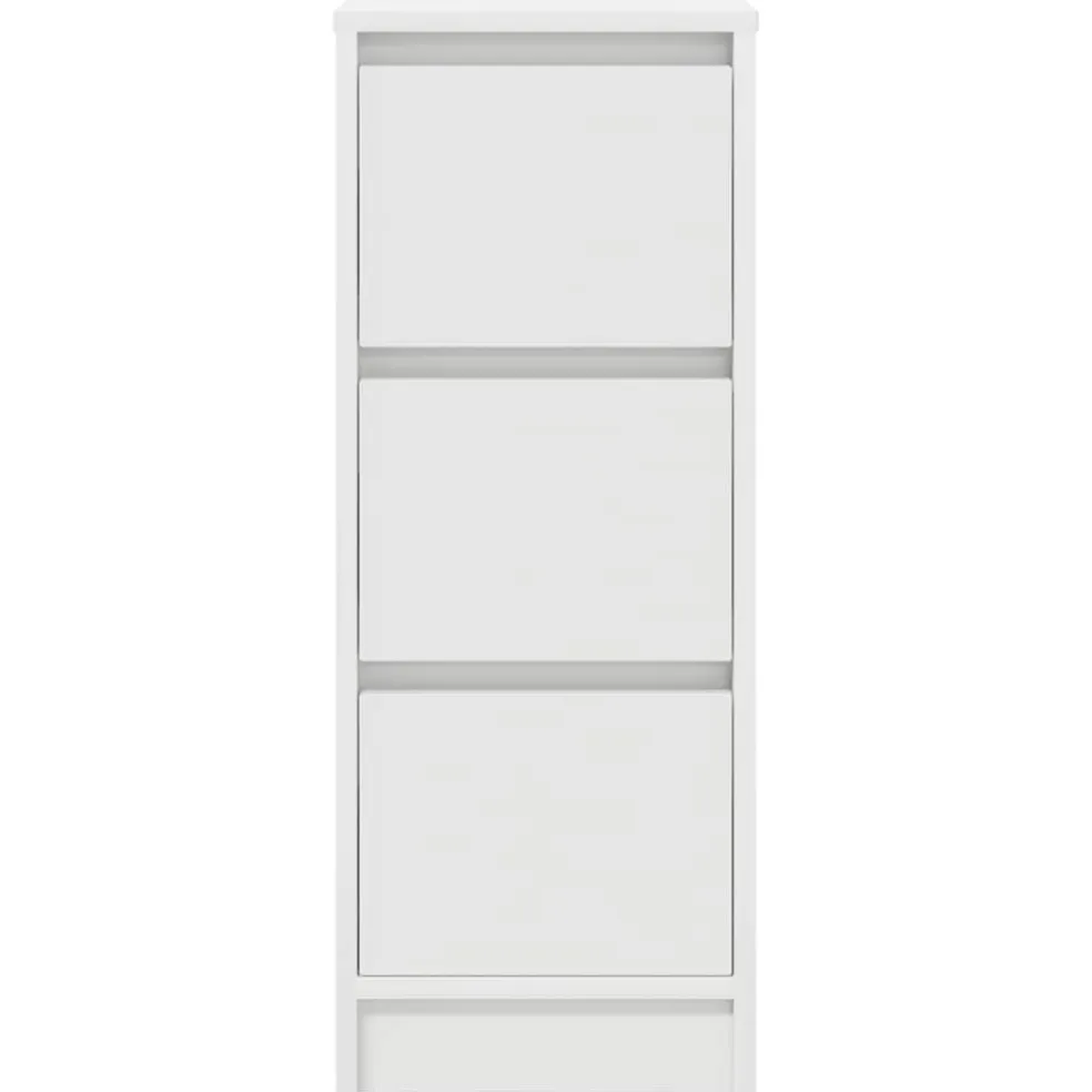 vidaXL Dressoir 29,5x34x76 cm spaanplaat wit