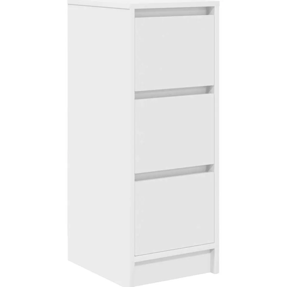 vidaXL Dressoir 29,5x34x76 cm spaanplaat wit