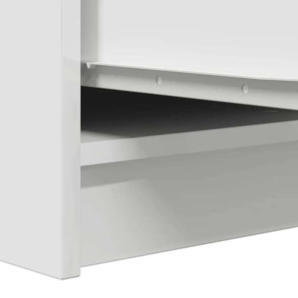 vidaXL Dressoir 29,5x34x76 cm spaanplaat wit