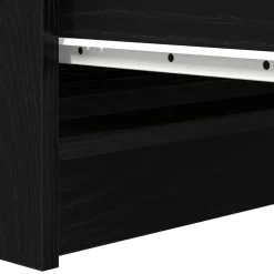 vidaXL Dressoir 37,5x35x76 cm spaanplaat zwart eikenkleurig