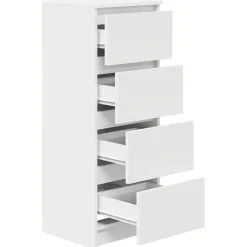 vidaXL Dressoir 37,5x35x99 cm spaanplaat wit