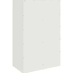 vidaXL Dressoir 67x39x107 cm staal wit