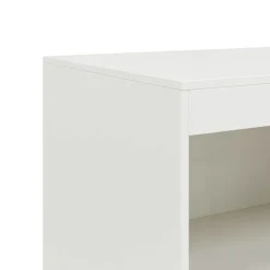 vidaXL Dressoir 67x39x107 cm staal wit