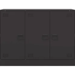 vidaXL Dressoir 99x39x73 cm staal zwart