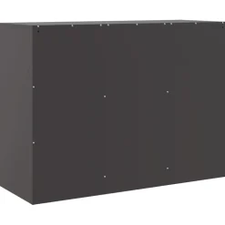 vidaXL Dressoir 99x39x73 cm staal zwart