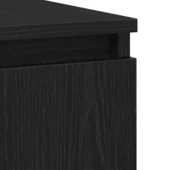 vidaXL Dressoir Zwart Eiken 104 x 35 x 70 cm Bewerkt hout