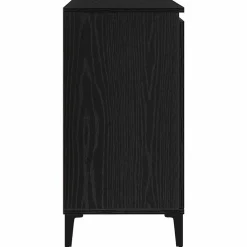 vidaXL Dressoir Zwart Eiken 104 x 35 x 70 cm Bewerkt hout