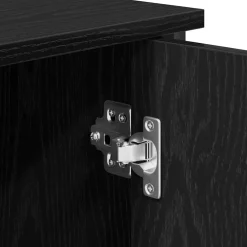 vidaXL Dressoir Zwart Eiken 70 x 30 x 80 cm
