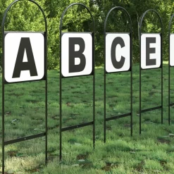 vidaXL Dressuurletters 8 st staal