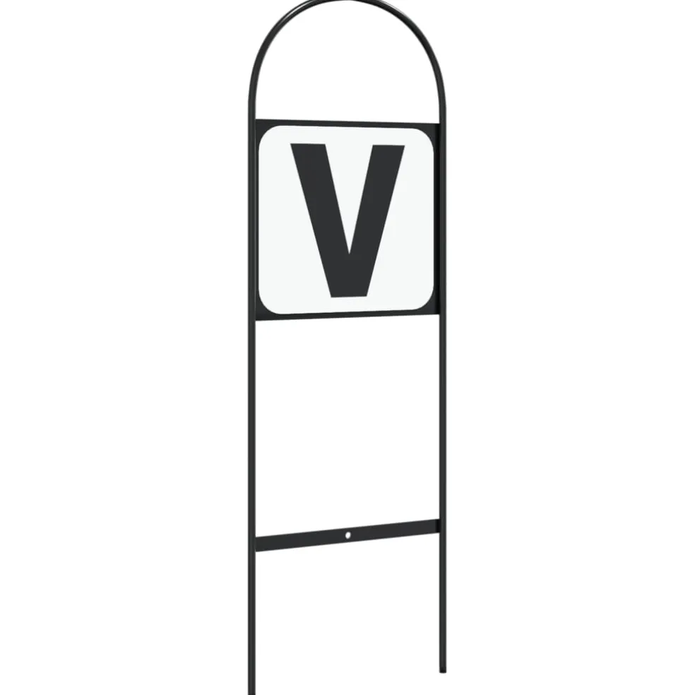 vidaXL Dressuurletters 12 st staal