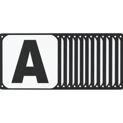 vidaXL Dressuurletters 12 st staal