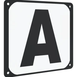 vidaXL Dressuurletters 12 st staal