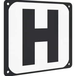 vidaXL Dressuurletters 12 st staal