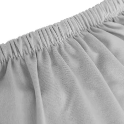 vidaXL Driezitsbankhoes stretch polyester jersey grijs
