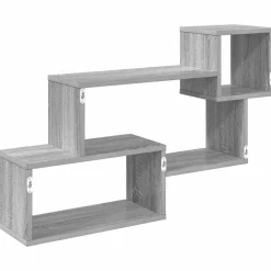 vidaXL Drijvende plank Muurmontage Grijs Sonoma 87 x 20 x 55 cm