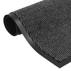 vidaXL Droogloopmat rechthoekig getuft 40x60 cm antraciet