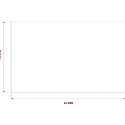 vidaXL Droogloopmat rechthoekig getuft 40x60 cm antraciet