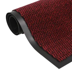 vidaXL Droogloopmat rechthoekig getuft 40x60 cm rood