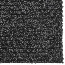 vidaXL Droogloopmat 100x100 cm antracietkleurig
