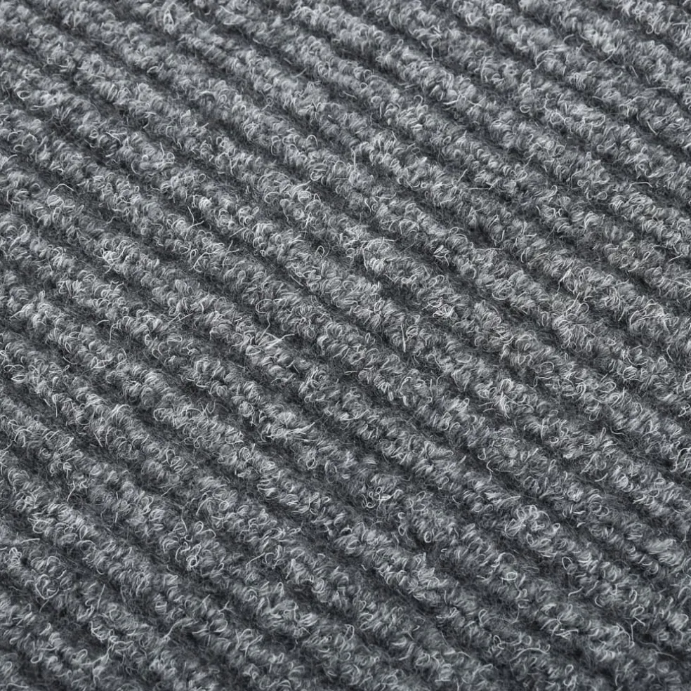 vidaXL Droogloopmat 100x100 cm grijs