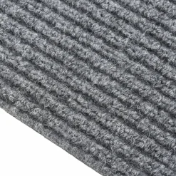 vidaXL Droogloopmat 100x100 cm grijs