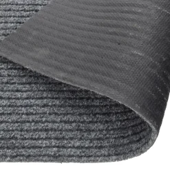 vidaXL Droogloopmat 100x100 cm grijs