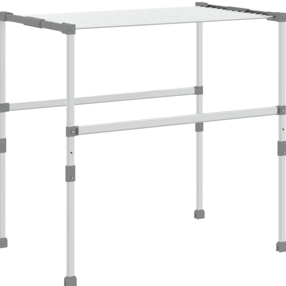 vidaXL Droogrek 83x(50-55)x(40-85) cm aluminium