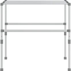 vidaXL Droogrek 83x(50-55)x(40-85) cm aluminium
