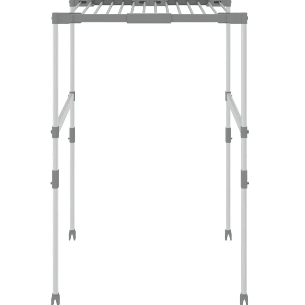 vidaXL Droogrek 83x(50-55)x(40-85) cm aluminium