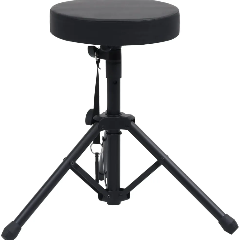 vidaXL Drumkruk verstelbaar rond zwart