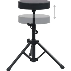 vidaXL Drumkruk verstelbaar rond zwart
