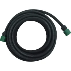 vidaXL Druppelslang 0,6'' 10 m rubber zwart