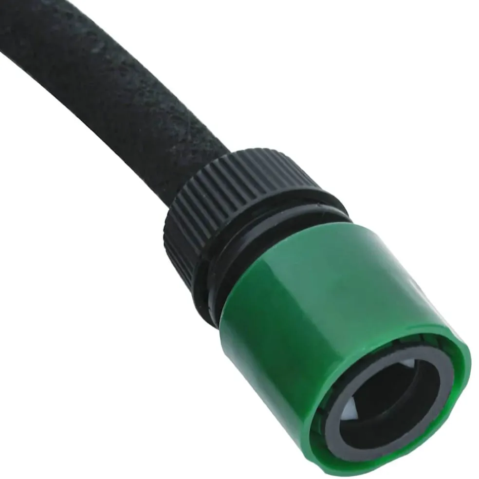 vidaXL Druppelslang 0,6'' 10 m rubber zwart