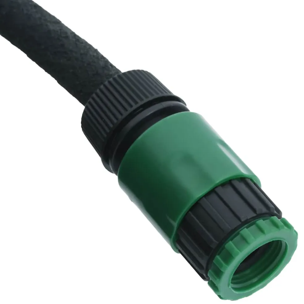 vidaXL Druppelslang 0,6'' 10 m rubber zwart