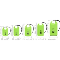 vidaXL Drybag 30 L PVC groen