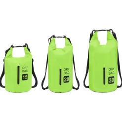 vidaXL Drybag met rits 20 L PVC groen