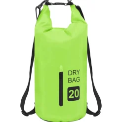 vidaXL Drybag met rits 20 L PVC groen