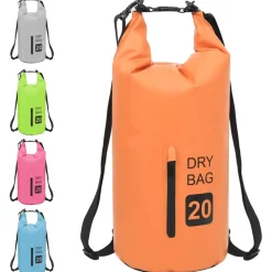 vidaXL Drybag met rits 20 L PVC oranje