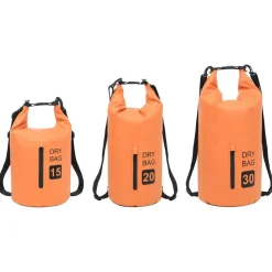 vidaXL Drybag met rits 20 L PVC oranje