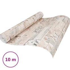 vidaXL 3D Steen Behang Beige 10 x 0,53 m Non-Woven Stof