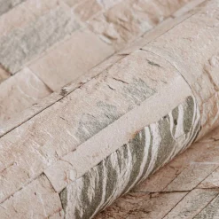 vidaXL 3D Steen Behang Beige 10 x 0,53 m Non-Woven Stof