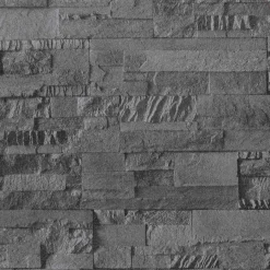vidaXL 3D Steen Behang Zwart 10 x 0,53 m Non-Woven Stof
