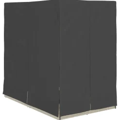 vidaXL Dubbele ligbed Lichtgrijs poly rattan