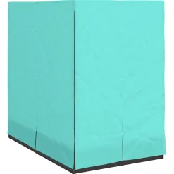 vidaXL Dubbele ligbed Turquoise poly rattan