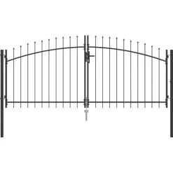 vidaXL Dubbele Poort WOERDEN 299,5 x 149,5 cm Staal Vergrendelbaar