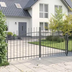 vidaXL Dubbele Poort WOERDEN 299,5 x 149,5 cm Staal Vergrendelbaar