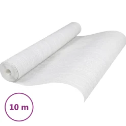 vidaXL 3D Vast Behang Gestreept Lichtgrijs 10 x 0,53 m Non-Woven Stof