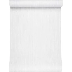 vidaXL 3D Vast Behang Gestreept Lichtgrijs 10 x 0,53 m Non-Woven Stof