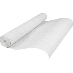 vidaXL 3D Vast Behang Gestreept Lichtgrijs 10 x 0,53 m Non-Woven Stof