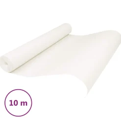 vidaXL 3D Vast Behang Gestreept Crèmewit 10 x 0,53 m Non-Woven Stof